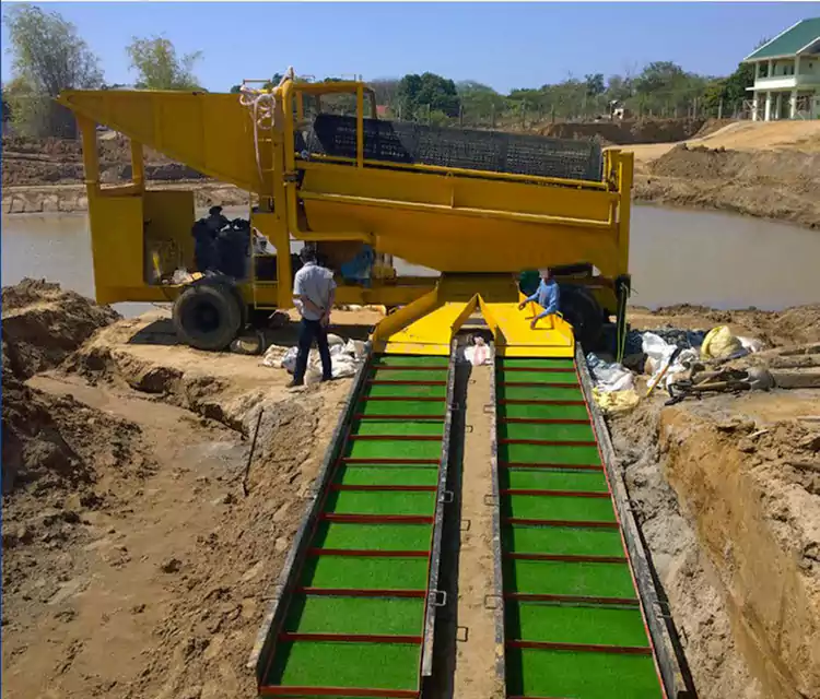 ପୋର୍ଟେବଲ୍ ମୋବାଇଲ୍ ଗୋଲ୍ଡ ପ୍ୟାନିଂ କାର୍ଟ |